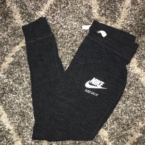Grey Nike sweatpants